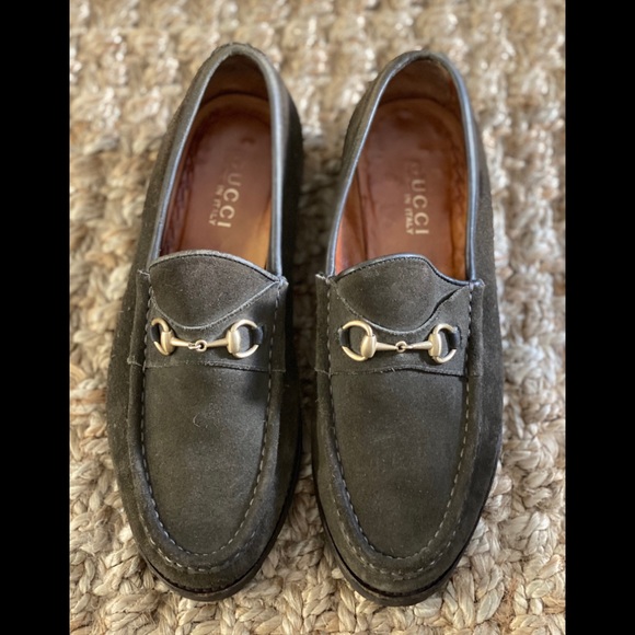 green gucci loafers womens
